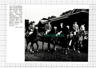 C5455) George Hobbs Harvey Smith Jill Banks Marshall Charlesworth - 1959 Cutting