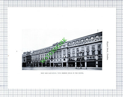 Chesham House Regent Street London Samuel Soden / Heddon House - 1928 Book Print