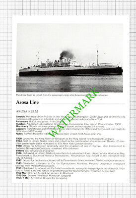 Arosa Kulm Ship - c.1980s Cutting