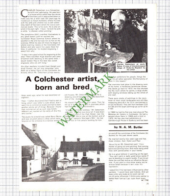 9896) Charles Debenham Colchester Essex  Artist - 1976 Article