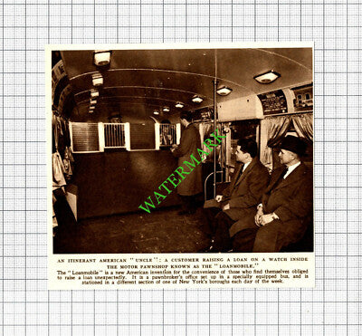 Loanmobile Mobile Pawnbroker Bus America New York - 1952 Cutting