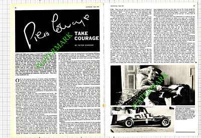 Piers Courage Racing Car Driver - 1967 Article