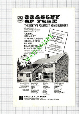 Bradley Of York Home Builders Advert - 1967 Cutting