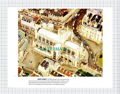 Bath Avon / Bath Abbey - Aerial Views - Double-Sided Cutting