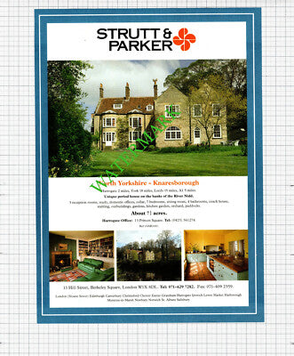 Knaresborough Yorkshire  / Spaxton Somerset House Sale Advert -1991 Cutting