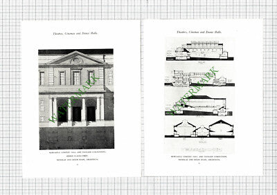 Newcastle Concert City Hall and Pavilion Competition Dixon Spain  c.1925 Article