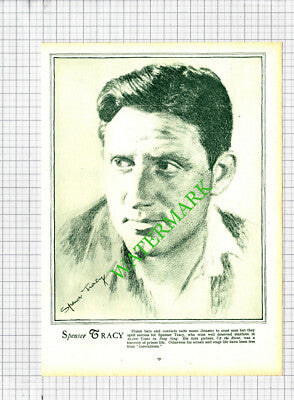 Spencer Tracy Actor - 1930s Book Print