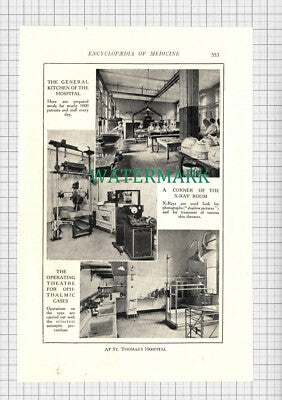 C2574) St Thomas's Hospital London - Interior Scenes - c.1915 Clip