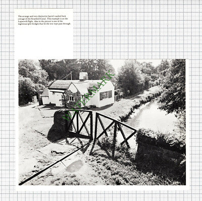 X930) Stratford Canal Lock Cottage Lapworth - 1970s Cutting / Print