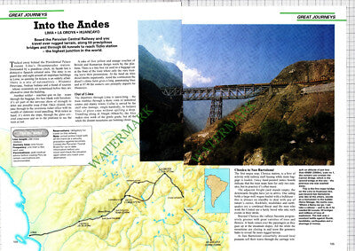 Peruvian Central Railway Ticlio Lima Meiggs Yauli Station - 1990s Article