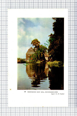 Hemingford Grey Mill Huntingdonshire - 1930s Book Print