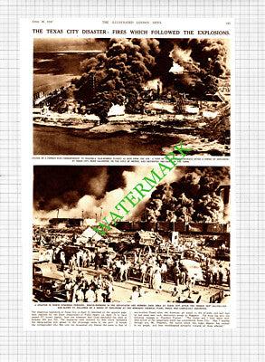 The Texas City Disaster GRANDCAMP Ship Monsato Plant - 1947 Article