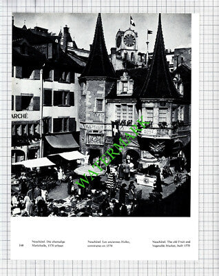 Switzerland Neuchatel - 1970s Cutting / Print