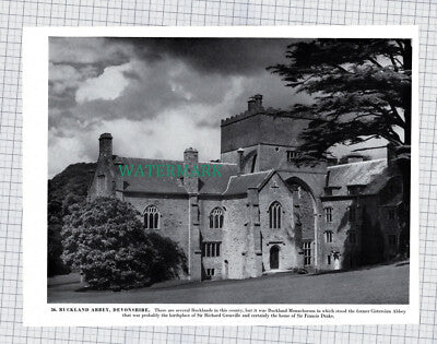 X1948) Buckland Abbey / Dartmoor Stone Circles  - 1960s Book Print