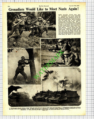 The Grenadier Guards Guardsman J Nicholls World War Two  - 1940 Cutting