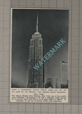 C3555) Empire State Building Television Tower Added - 1952 Clip