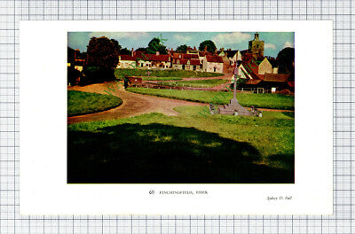 Finchingfield Essex  - 1930s Book Print
