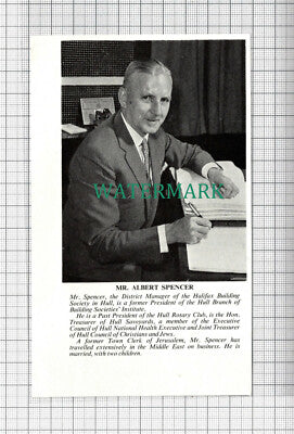 C2627) Mr Albert Spencer Halifax Building Society Hull Rotary - 1966 Cutting