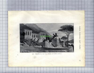 8206) Rhodes Memorial Cape Colony / Ashton Williamson Park Lancaster - 1909