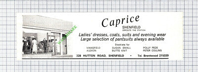 Caprice Shenfield Essex Advert - 1971 Cutting