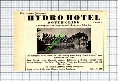Burlington Hotel Eastbourne A R Rand / Hydro Hotel J Hornsby -1965 Small Cutting