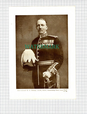 X1241) Lt Gen W P Pulteney Third Army Corps War WW1 - c.1918 Print / Cutting