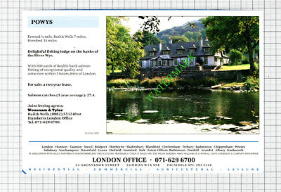 Erwood Powys House Sale Advert - 1991 Cutting