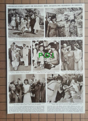 (X240) Jackie Kennedy In Greece Karamanlis Thanos Kotsopoulos- 1961 Clip