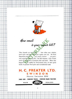 H C Preater Swindon / The Croft Hotel / William Croft Builders -  1951 Cutting