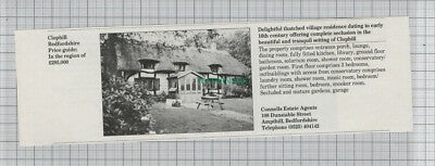 C7738) Clophill Bedfordshire / Bembridge Isle of Wight - 1989 House Advert