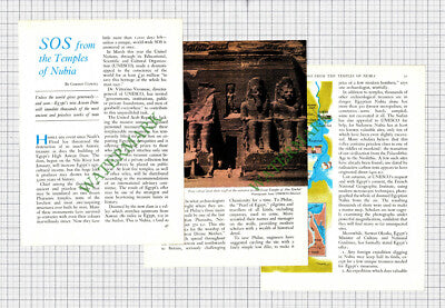 Temples Of Nubia  Egypt Gordon Gaskill UNESCO Veronese - 1960 Article
