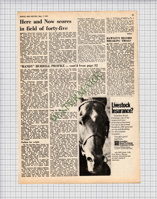 X98) Colonel G T Hurrell Handy Pony Club  - 1971 Article