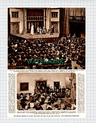 (X162) Birmingham Exhibition Elizabethan Theatre Dame Laura Knight - 1949 Clip