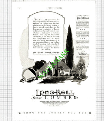 Long-Bell Lumber Kansas / American Radiator Company Advert  -1926 Cutting