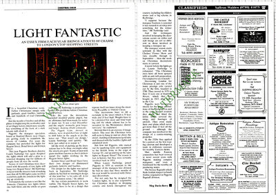 9529) Piggotts Brothers Stanford Rivers Ongar Laurie Tunbridge - 1989 Article