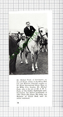C4217) Mr Michael Poole The Gables Storrington Sussex  - 1965 Cutting