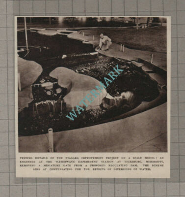 C3194) Niagara Falls Improvement Project Waterways Vicksburg Mississippi - 1955