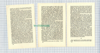 C4480) Henry Thoreau Author Gabriel Seal  - 1956 Small Article