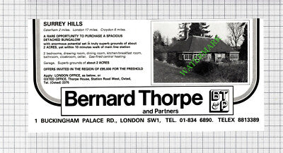 Caterham Surrey House Sale Advert - 1980 Cutting