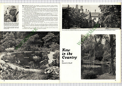9419) Wakehurst Place Ardingly Sussex Fred Miles Kew Gardens - 1968 Article