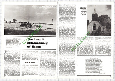 9902) James Alexander Mason Hermit Sawkins Great Canfield  - 1976 Article