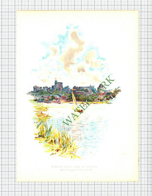 9292) Windsor Castle - c.1900 Print