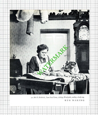Mrs H Kirkbride Town Head Farm Askrigg Wensleydale  - 1960's Cutting
