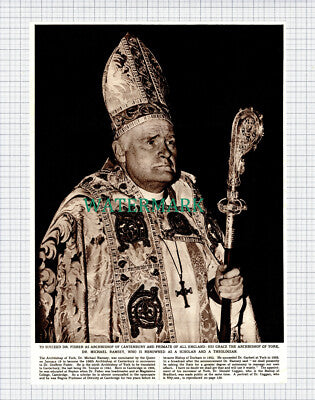 (X261) Dr Michael Ramsey Archbishop of Canterbury - 1961 Clip