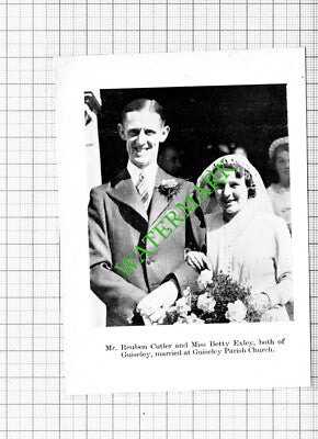 Reuben Cutler Betty Exley Guiseley / Stuart Richardson Leeds - 1938 Cutting
