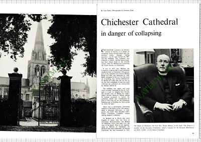 9280) Chichester Cathedral Rev Walter Hussey - 1965 Article
