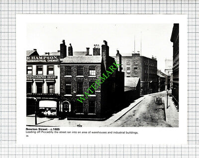 Manchester Newton Street Hampson Chemist / Piccadilly Station - 1970s Cutting