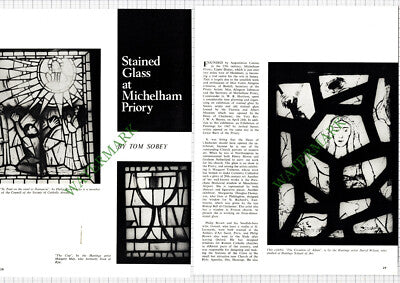 9490) Michelham Priory Stained Glass  -1965 Article