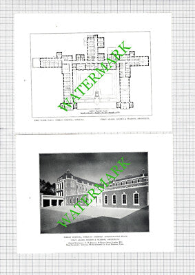 Torbay Hospital Torquay  Percy Adams Holden  Architect - 1929 Book Prints