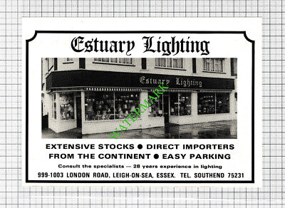 Estuary Lighting Leigh-on-Sea Essex Advert - 1979 Cutting